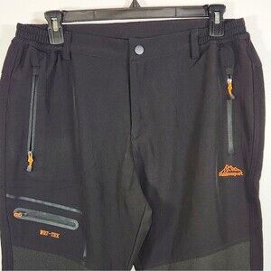 Men's Black Fleece Lined Outdoor Pants XL SHORT